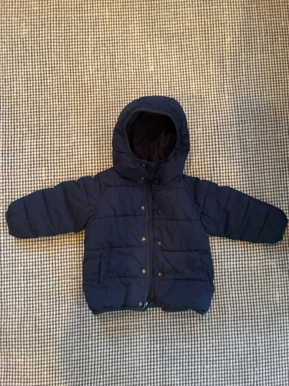 Crewcuts Navy Hooded Puffer Jacket